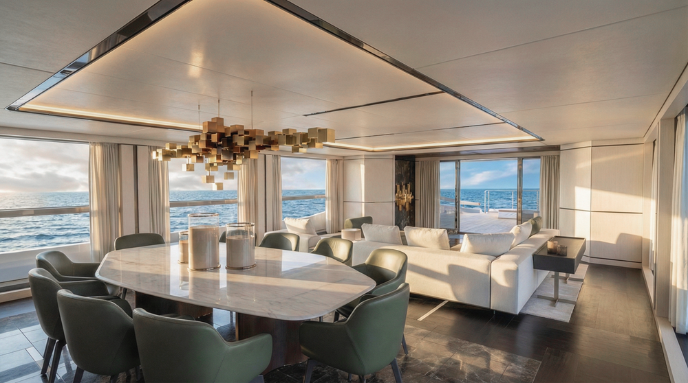 SLEEK 52 2028 interior Motor Yacht-dining-area